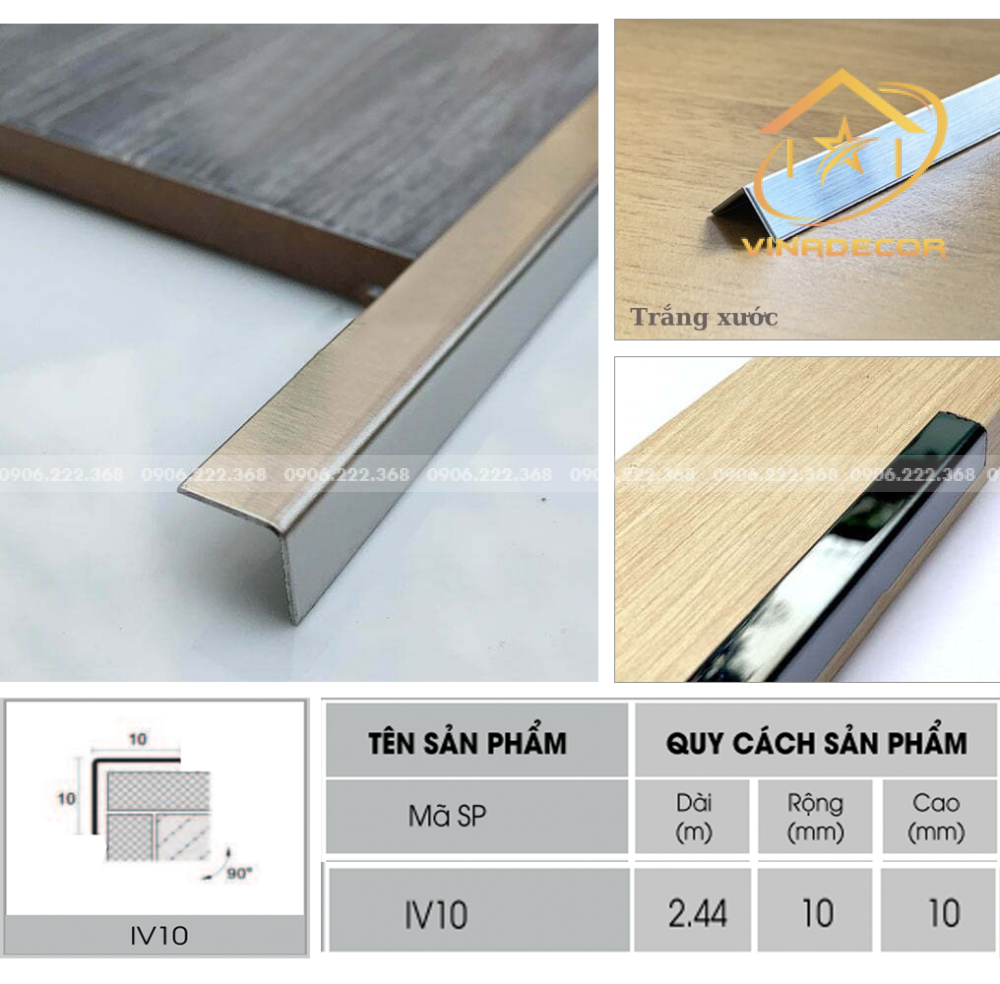 NẸP V10 INOX